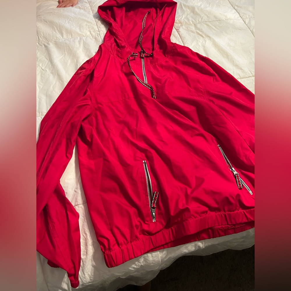 Windbreaker material size large